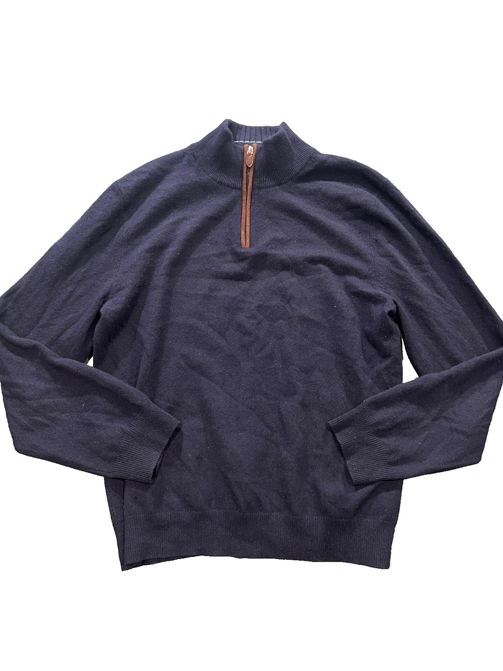 The Men's Store at Bloomingdale's 100% Cashmere Half-Zip Sweater navy L A010664